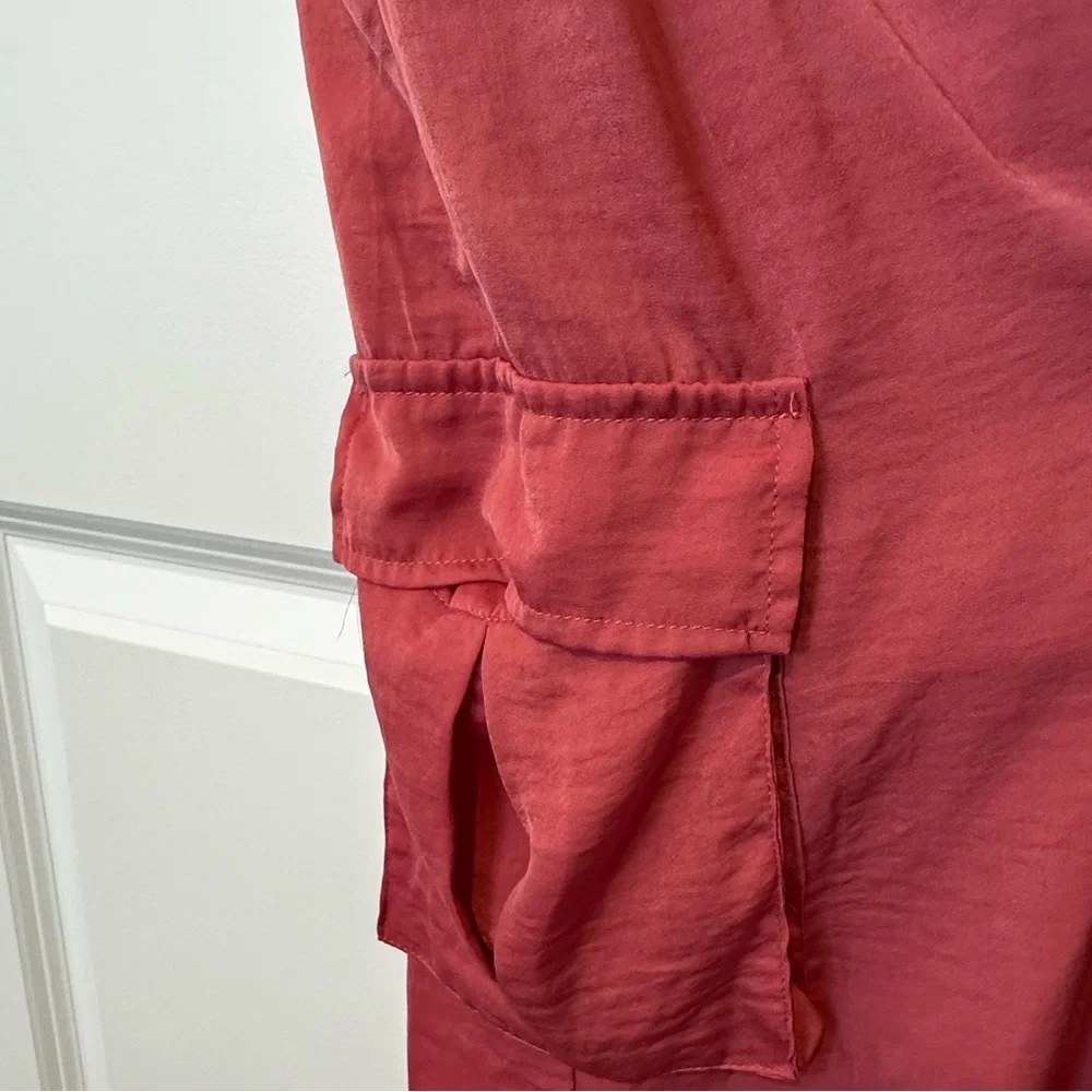 She + Sky Co Spaghetti Strap Satin Romper - Picture 3 of 4